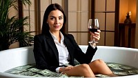Девушка прошла онлайн-обучение на правильных бизнес-курсах, теперь расслабляется